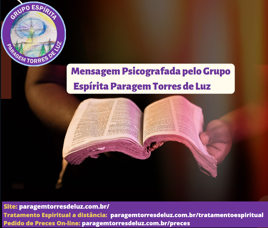As mensagens recebidas são grandes ensinamentos e lições. As palavras tem sentido profundo quando recebidas com amor. Tocam nosso coração e nos ensinam o caminho. Muita Paz(Mensagem Psicografada pelo Grupo Espírita Paragem Torres de Luz)